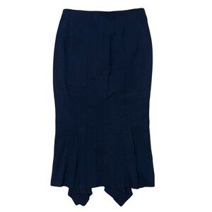 Roland Mouret Black Wool Blend Skirt